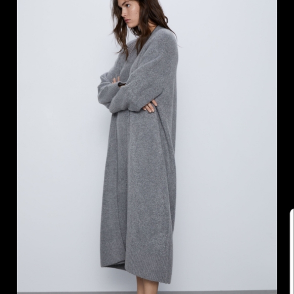 Zara Sweaters - ZARA Long Knit Cardigan Sz L